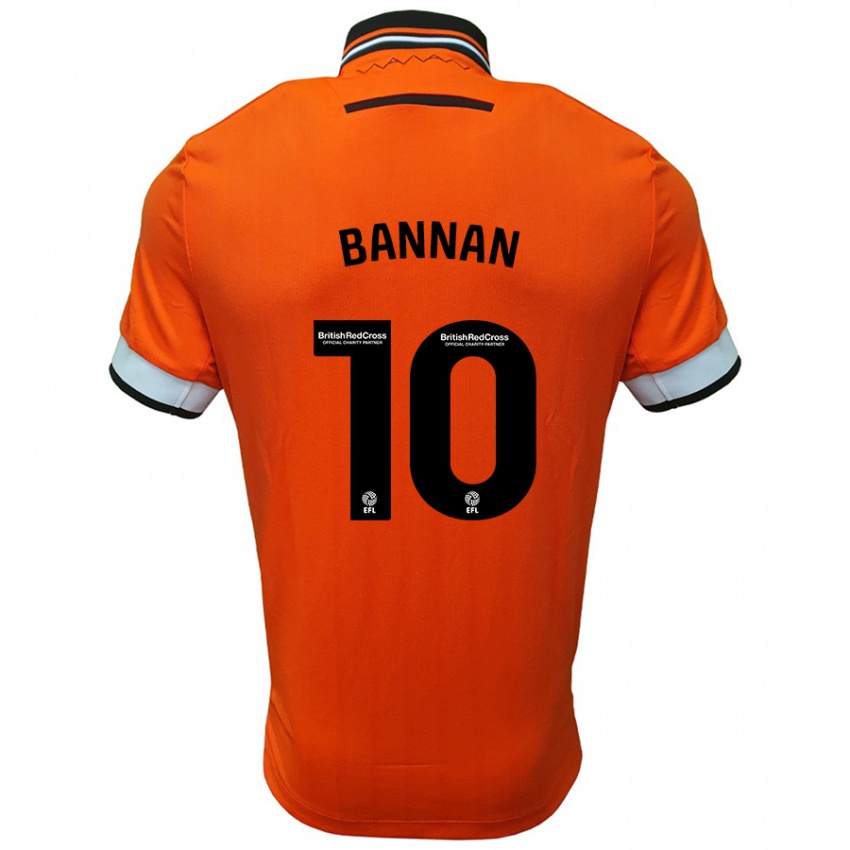 Kinder Barry Bannan #10 Orange Weiß Auswärtstrikot Trikot 2024/25 T-Shirt