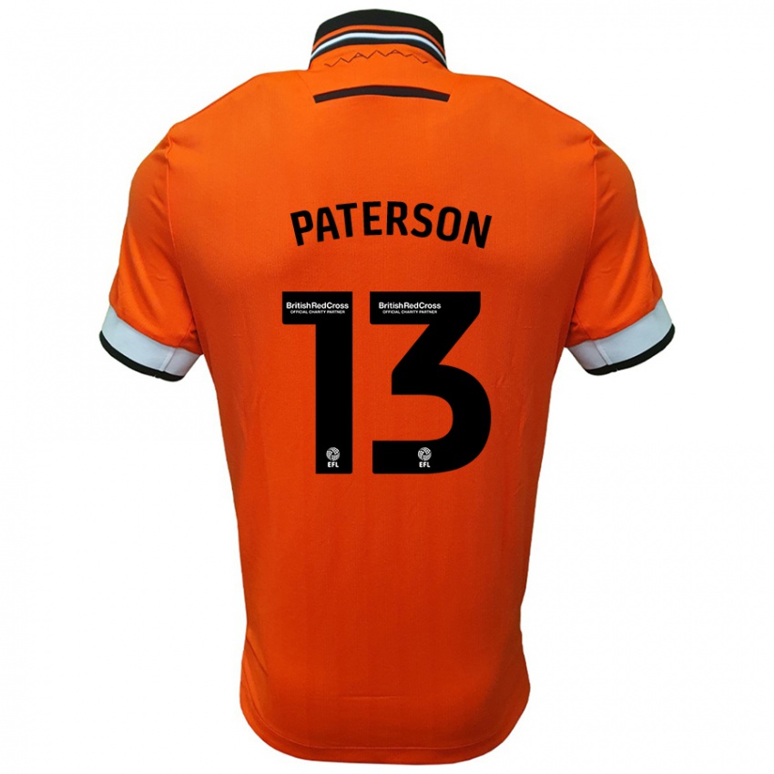 Kinder Callum Paterson #13 Orange Weiß Auswärtstrikot Trikot 2024/25 T-Shirt