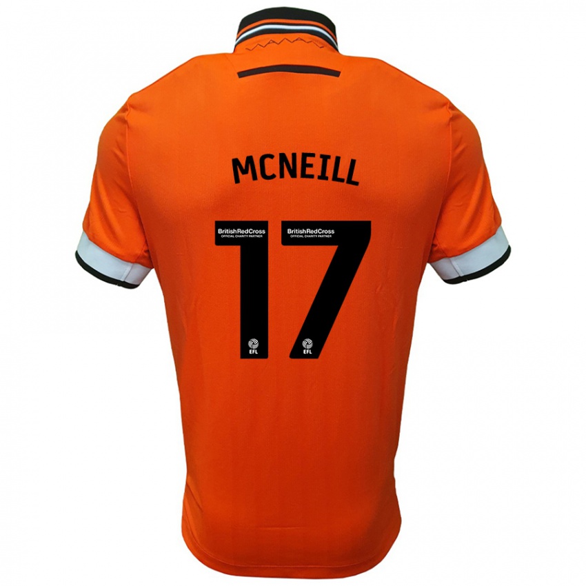 Kinder Charlie Mcneill #17 Orange Weiß Auswärtstrikot Trikot 2024/25 T-Shirt