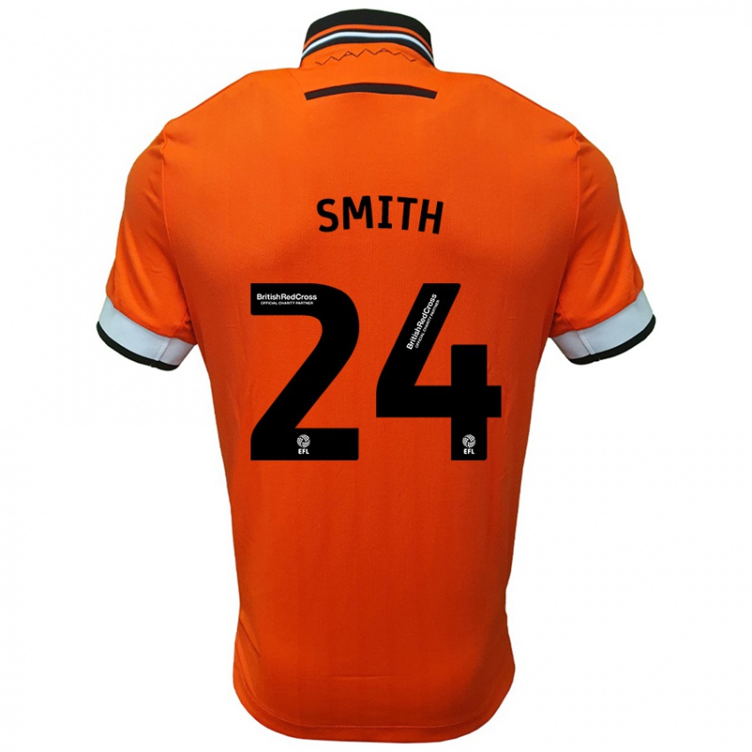 Kinder Michael Smith #24 Orange Weiß Auswärtstrikot Trikot 2024/25 T-Shirt