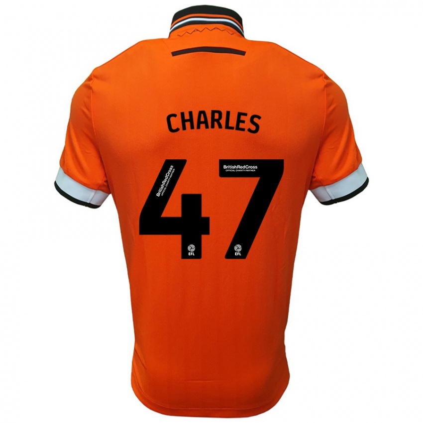 Kinder Pierce Charles #47 Orange Weiß Auswärtstrikot Trikot 2024/25 T-Shirt