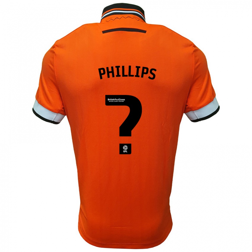 Kinder Jack Phillips #0 Orange Weiß Auswärtstrikot Trikot 2024/25 T-Shirt