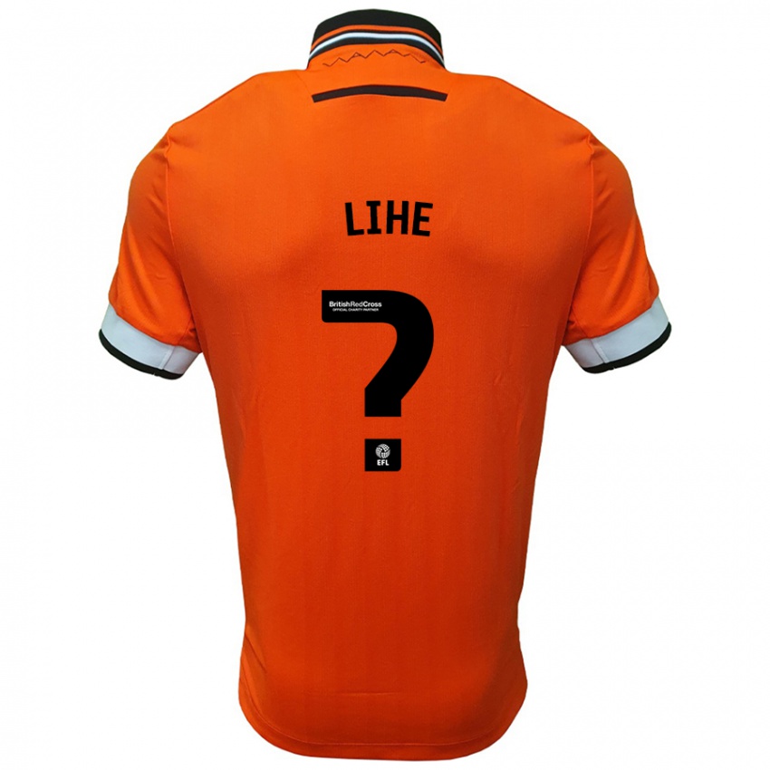 Kinder Harris Lihe #0 Orange Weiß Auswärtstrikot Trikot 2024/25 T-Shirt