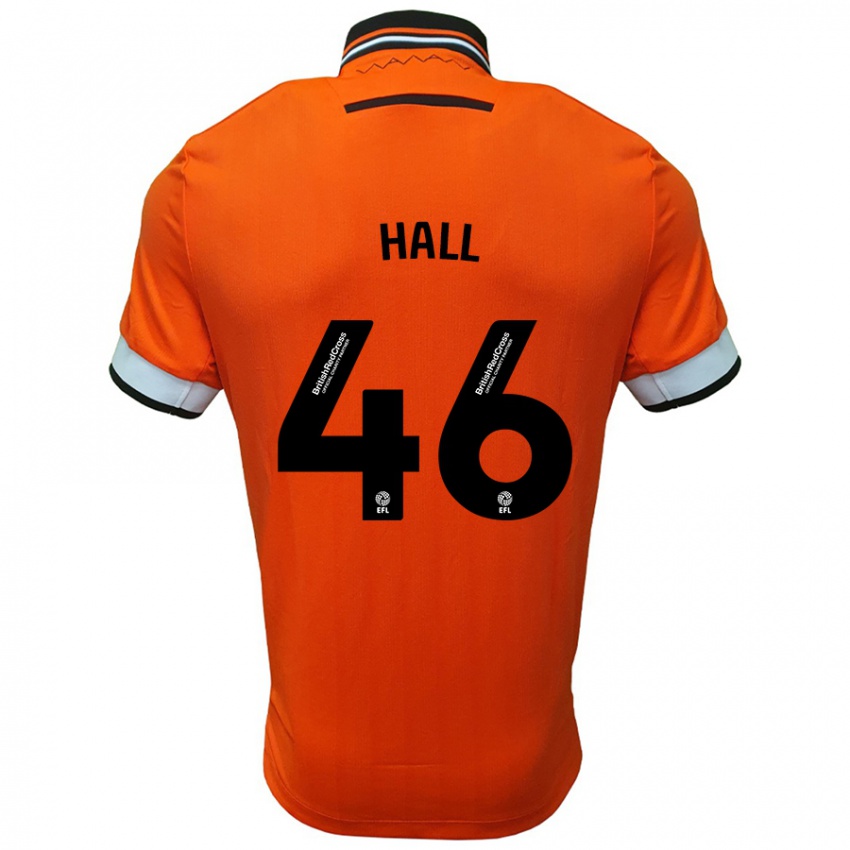 Kinder Jack Hall #46 Orange Weiß Auswärtstrikot Trikot 2024/25 T-Shirt