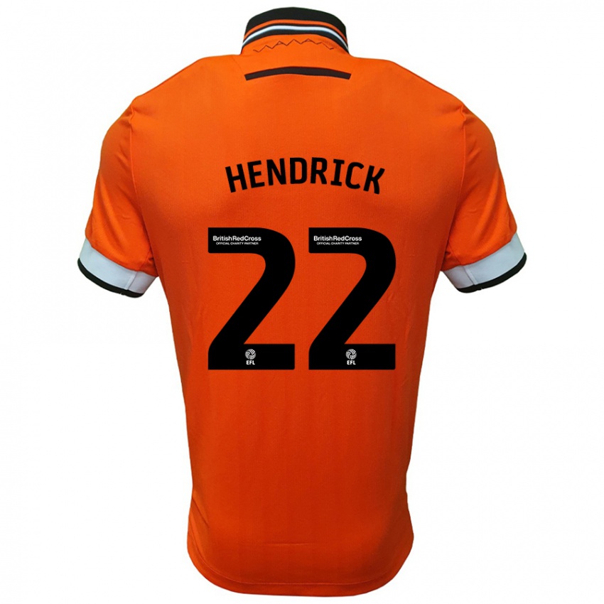 Kinder Jeff Hendrick #22 Orange Weiß Auswärtstrikot Trikot 2024/25 T-Shirt