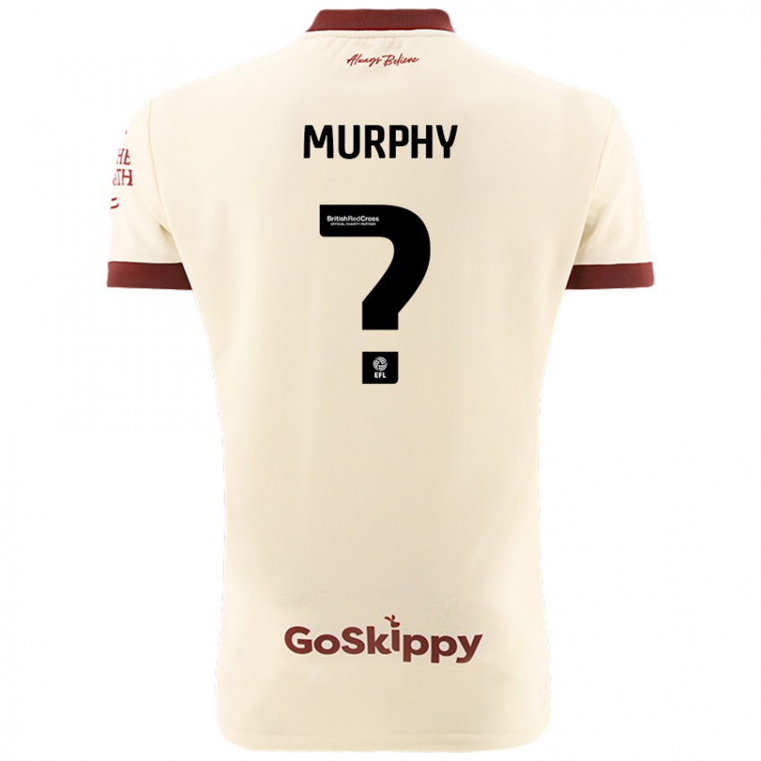 Kinder Adam Murphy #0 Cremeweiß Auswärtstrikot Trikot 2024/25 T-Shirt