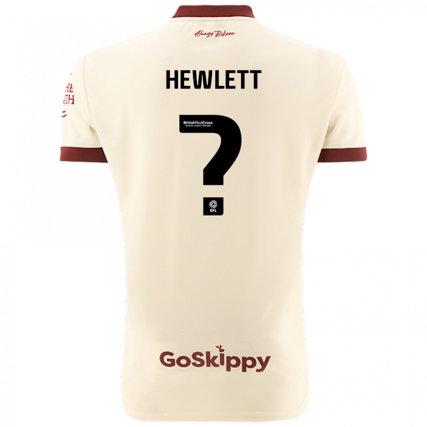 Kinder Callum Hewlett #0 Cremeweiß Auswärtstrikot Trikot 2024/25 T-Shirt