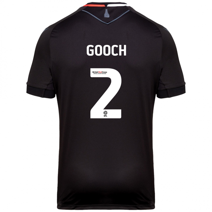 Kinder Lynden Gooch #2 Schwarz Auswärtstrikot Trikot 2024/25 T-Shirt