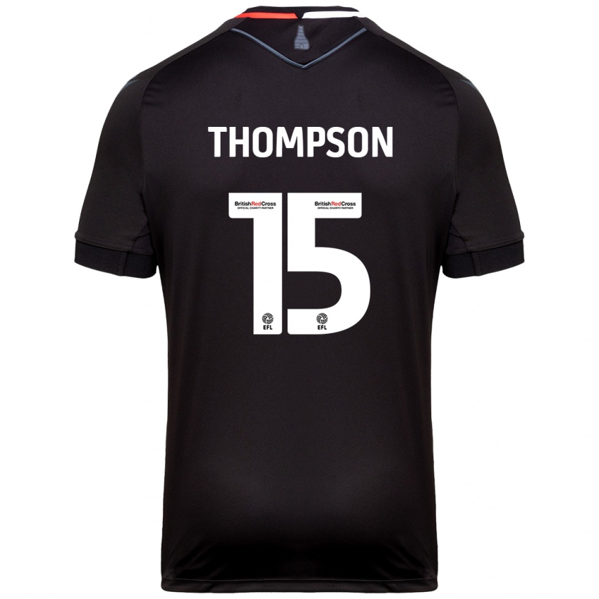 Kinder Jordan Thompson #15 Schwarz Auswärtstrikot Trikot 2024/25 T-Shirt