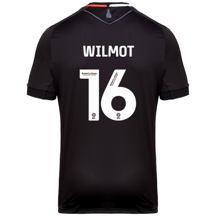 Kinder Ben Wilmot #16 Schwarz Auswärtstrikot Trikot 2024/25 T-Shirt