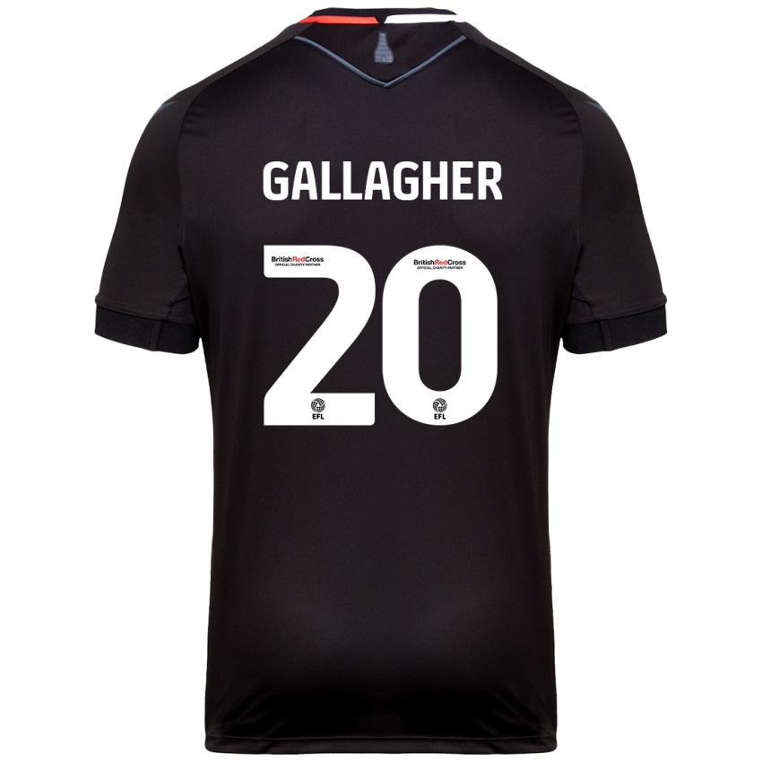 Kinder Sam Gallagher #20 Schwarz Auswärtstrikot Trikot 2024/25 T-Shirt