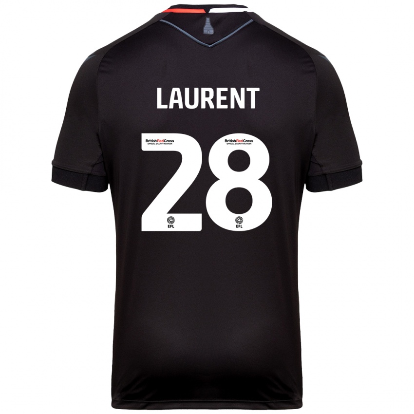 Kinder Josh Laurent #28 Schwarz Auswärtstrikot Trikot 2024/25 T-Shirt