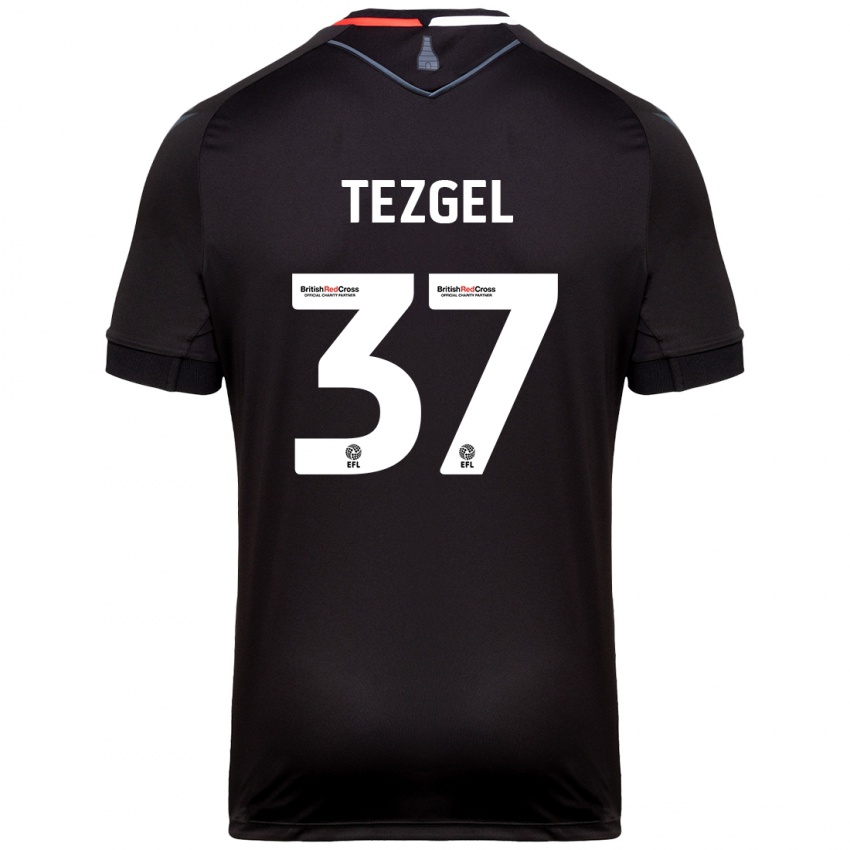 Kinder Emre Tezgel #37 Schwarz Auswärtstrikot Trikot 2024/25 T-Shirt