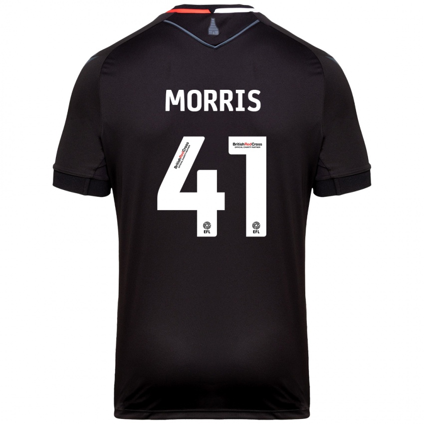 Kinder Scott Morris #41 Schwarz Auswärtstrikot Trikot 2024/25 T-Shirt