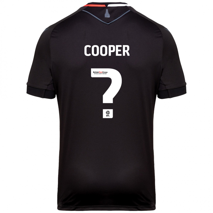 Kinder Noah Cooper #0 Schwarz Auswärtstrikot Trikot 2024/25 T-Shirt