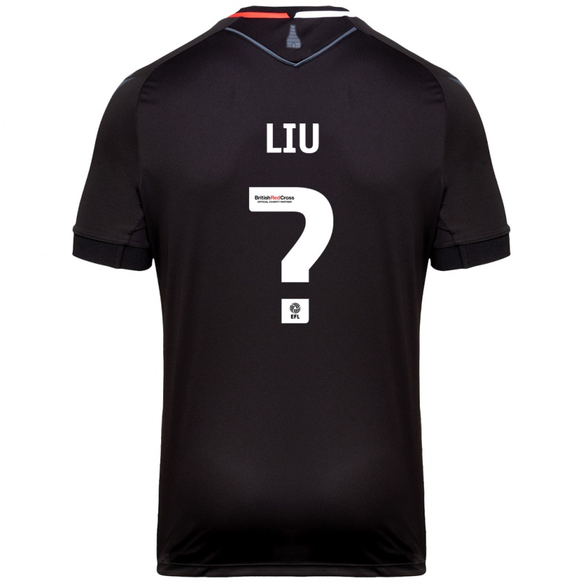 Kinder Ryan Liu #0 Schwarz Auswärtstrikot Trikot 2024/25 T-Shirt