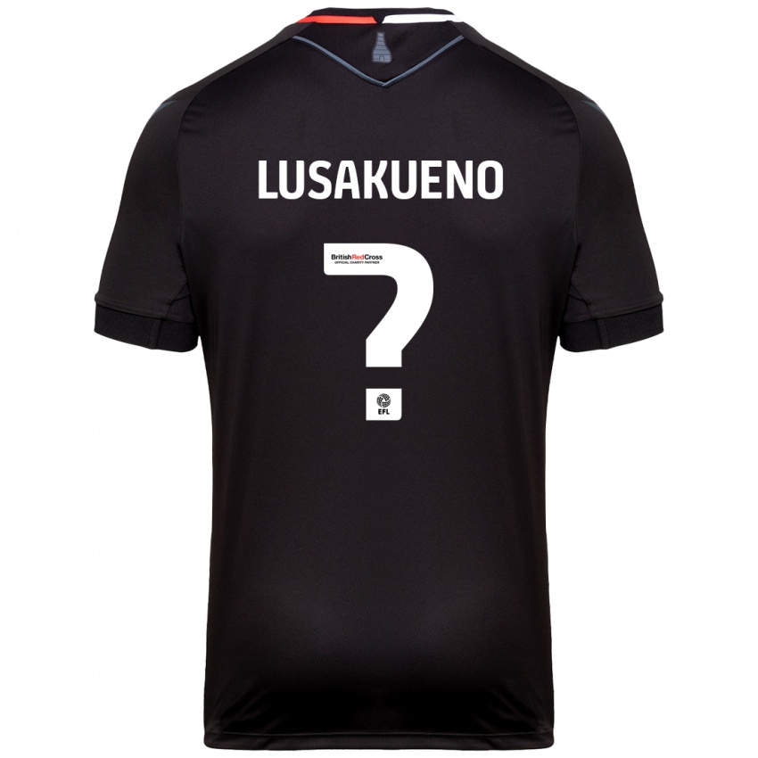 Kinder Matty Lusakueno #0 Schwarz Auswärtstrikot Trikot 2024/25 T-Shirt