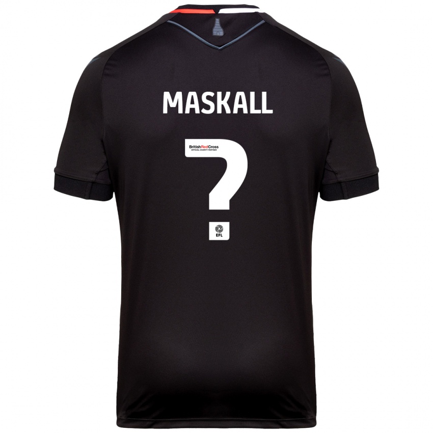 Kinder Josh Maskall #0 Schwarz Auswärtstrikot Trikot 2024/25 T-Shirt