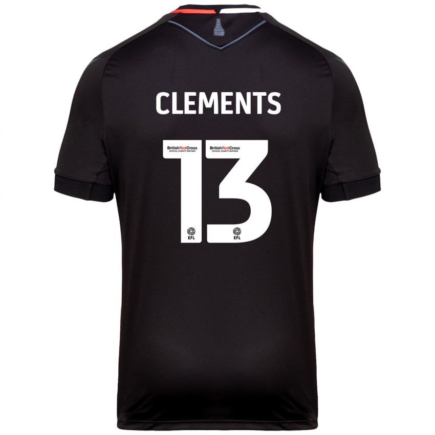 Kinder Daisy Clements #13 Schwarz Auswärtstrikot Trikot 2024/25 T-Shirt