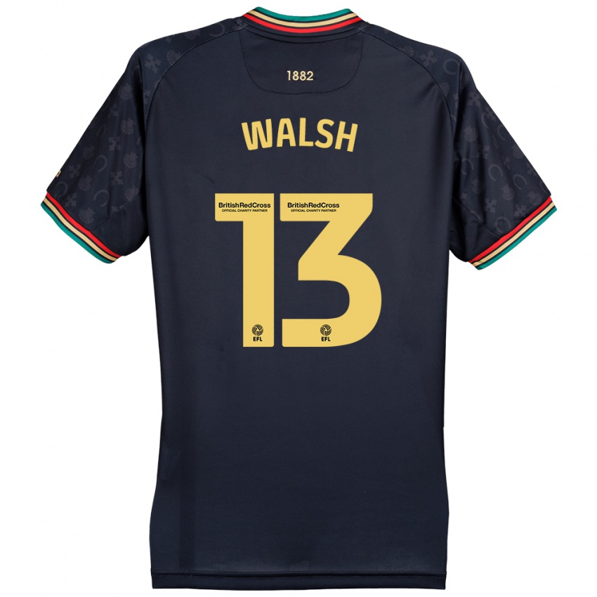 Kinder Joe Walsh #13 Dunkelmarineblau Auswärtstrikot Trikot 2024/25 T-Shirt