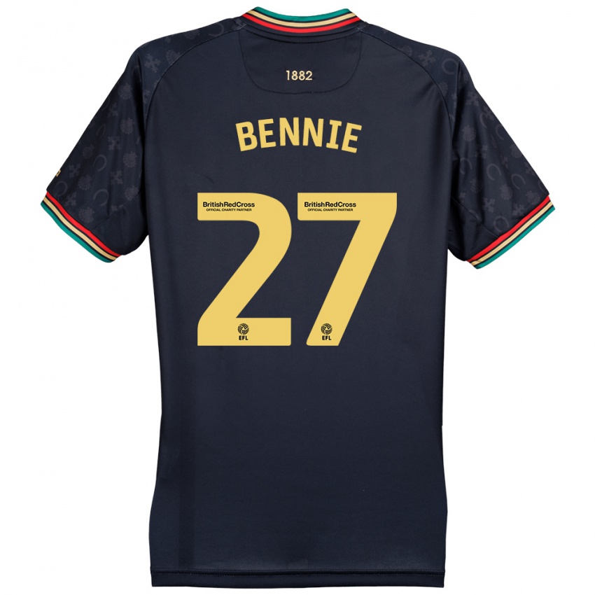 Kinder Daniel Bennie #27 Dunkelmarineblau Auswärtstrikot Trikot 2024/25 T-Shirt