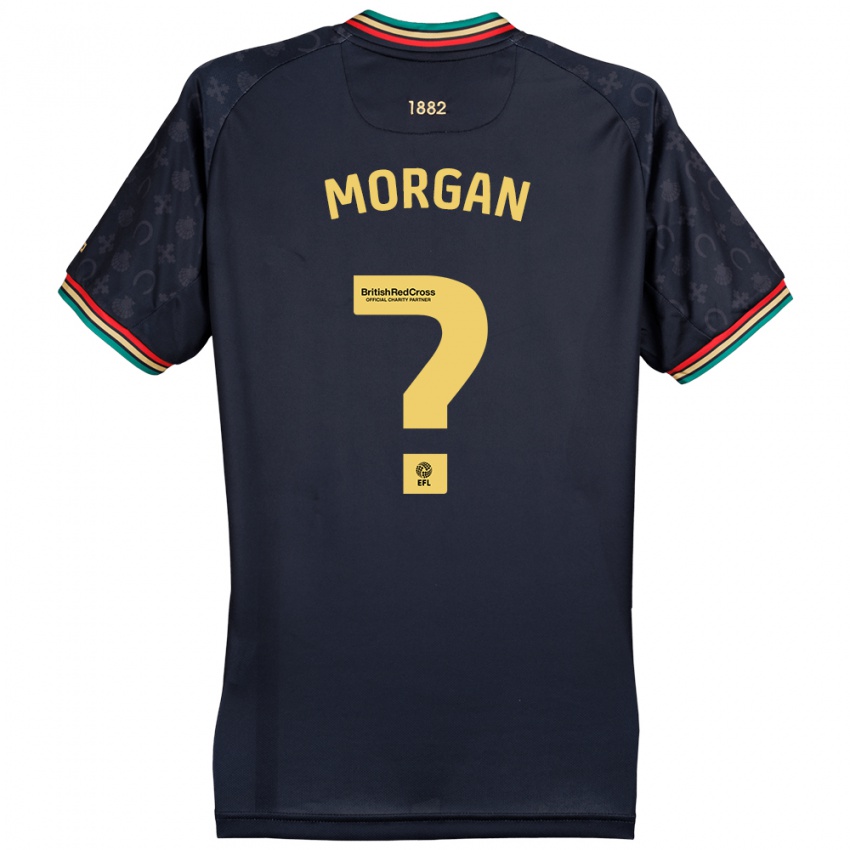 Kinder Kieran Morgan #0 Dunkelmarineblau Auswärtstrikot Trikot 2024/25 T-Shirt