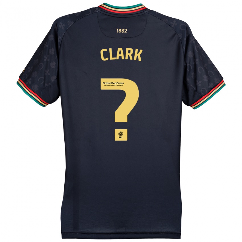 Kinder Conor Clark #0 Dunkelmarineblau Auswärtstrikot Trikot 2024/25 T-Shirt