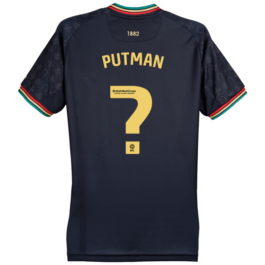 Kinder Jaiden Putman #0 Dunkelmarineblau Auswärtstrikot Trikot 2024/25 T-Shirt