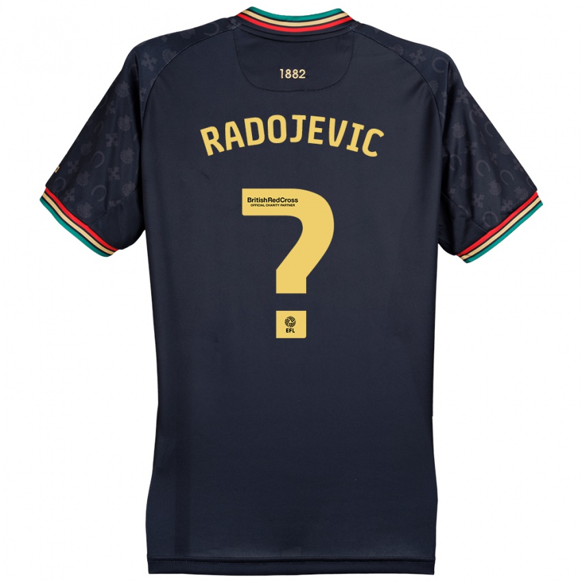 Kinder Luka Radojevic #0 Dunkelmarineblau Auswärtstrikot Trikot 2024/25 T-Shirt