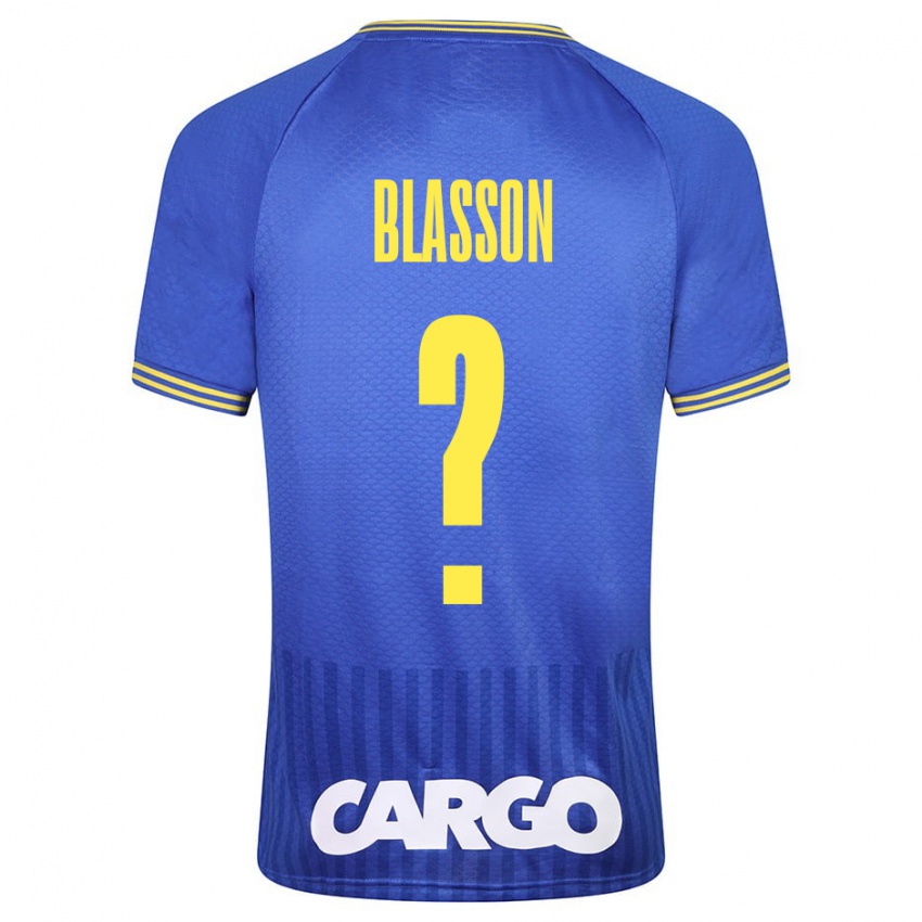 Kinder Ariel Blasson #0 Weiß Auswärtstrikot Trikot 2024/25 T-Shirt