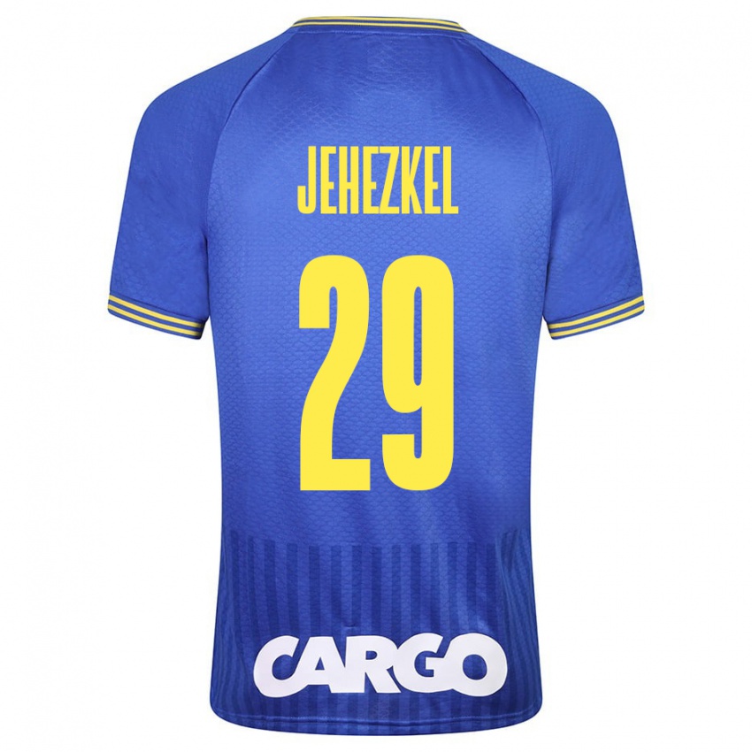 Kinder Sagiv Jehezkel #29 Weiß Auswärtstrikot Trikot 2024/25 T-Shirt