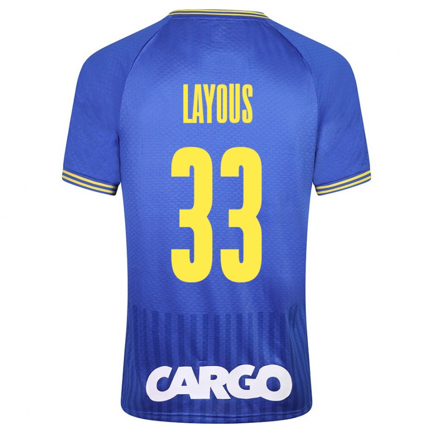 Kinder Hisham Layous #33 Weiß Auswärtstrikot Trikot 2024/25 T-Shirt