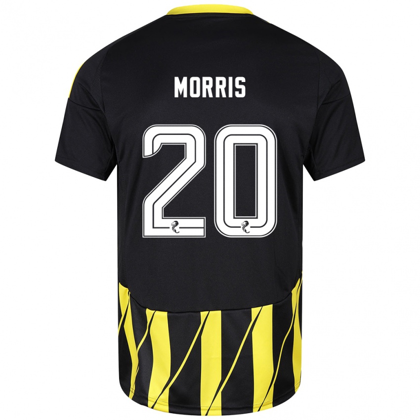 Kinder Shayden Morris #20 Schwarz Gelb Auswärtstrikot Trikot 2024/25 T-Shirt