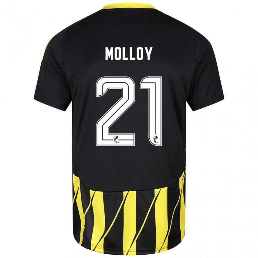 Kinder Gavin Molloy #21 Schwarz Gelb Auswärtstrikot Trikot 2024/25 T-Shirt