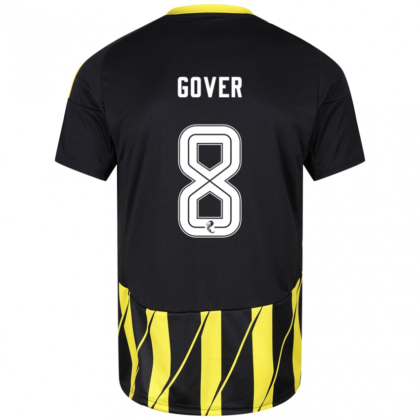 Kinder Chloe Gover #8 Schwarz Gelb Auswärtstrikot Trikot 2024/25 T-Shirt