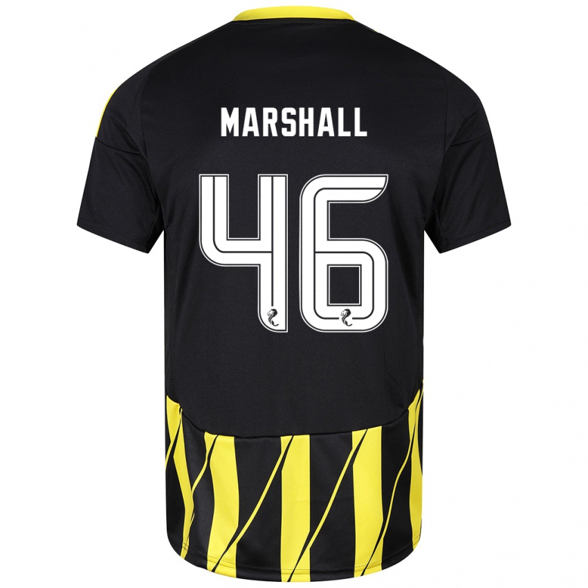 Kinder Findlay Marshall #46 Schwarz Gelb Auswärtstrikot Trikot 2024/25 T-Shirt