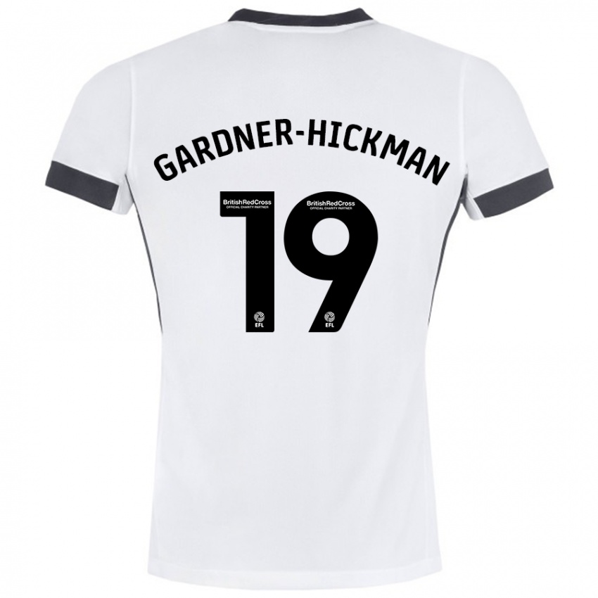 Kinder Taylor Gardner-Hickman #19 Weiß Schwarz Auswärtstrikot Trikot 2024/25 T-Shirt