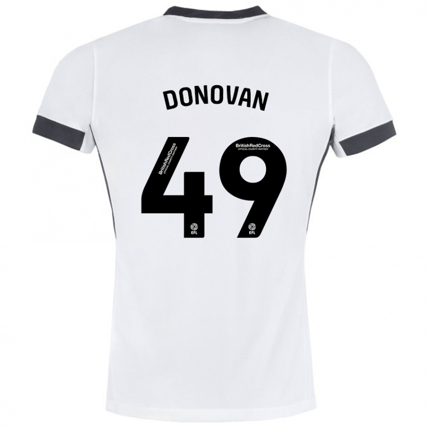 Kinder Romelle Donovan #49 Weiß Schwarz Auswärtstrikot Trikot 2024/25 T-Shirt