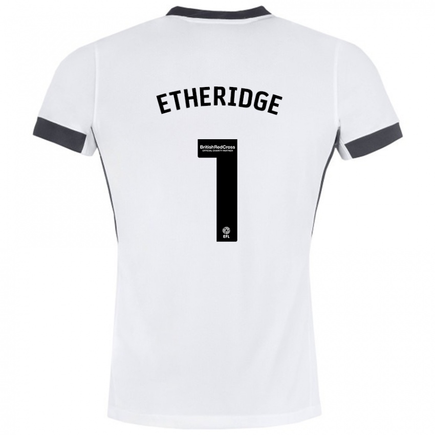 Kinder Neil Etheridge #1 Weiß Schwarz Auswärtstrikot Trikot 2024/25 T-Shirt