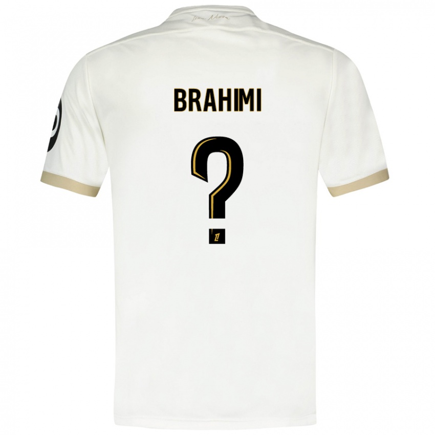 Kinder Billal Brahimi #0 Weißgold Auswärtstrikot Trikot 2024/25 T-Shirt