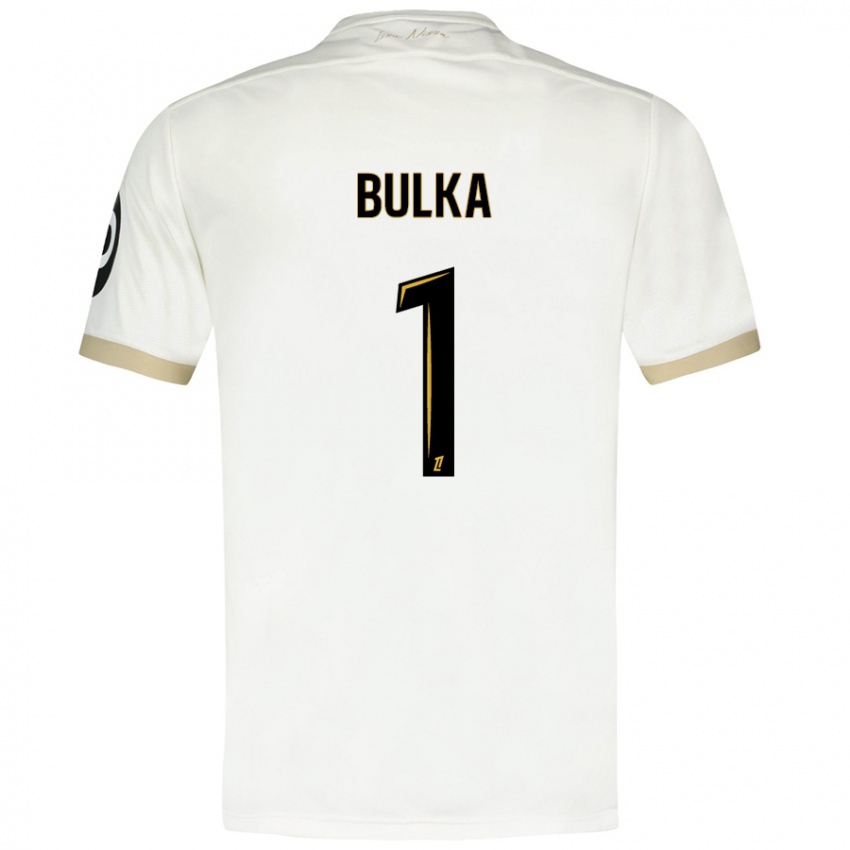 Kinder Marcin Bulka #1 Weißgold Auswärtstrikot Trikot 2024/25 T-Shirt