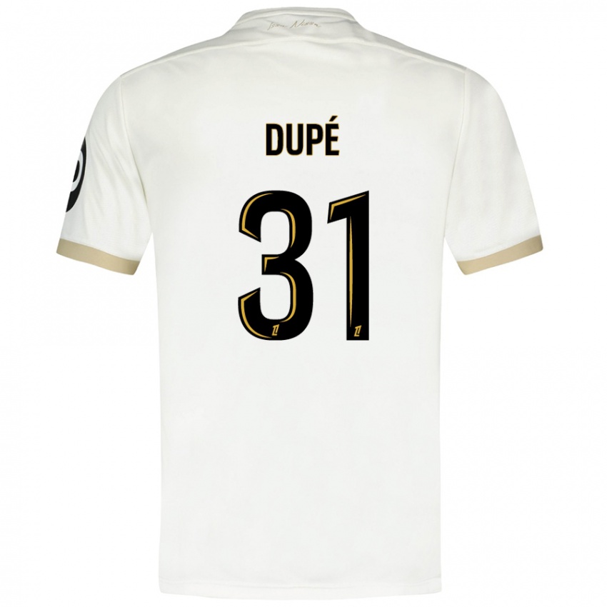 Kinder Maxime Dupé #31 Weißgold Auswärtstrikot Trikot 2024/25 T-Shirt