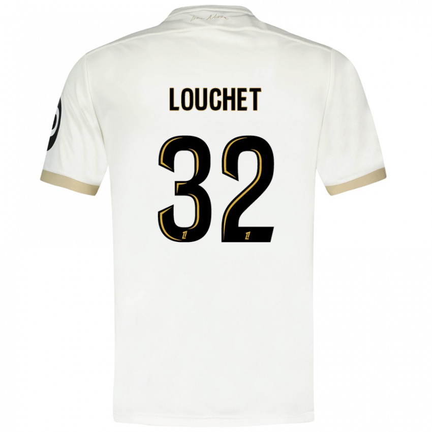 Kinder Tom Louchet #32 Weißgold Auswärtstrikot Trikot 2024/25 T-Shirt