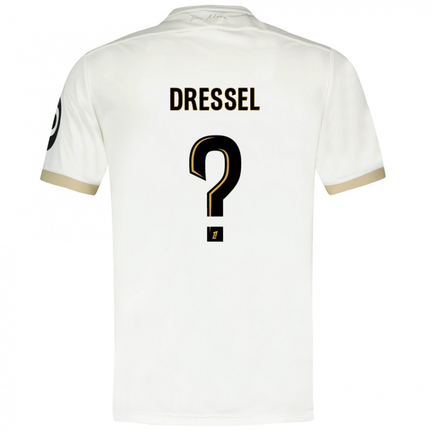 Kinder Charlie Dressel #0 Weißgold Auswärtstrikot Trikot 2024/25 T-Shirt