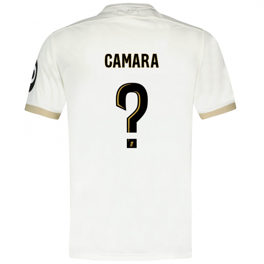 Kinder Issiaga Camara #0 Weißgold Auswärtstrikot Trikot 2024/25 T-Shirt