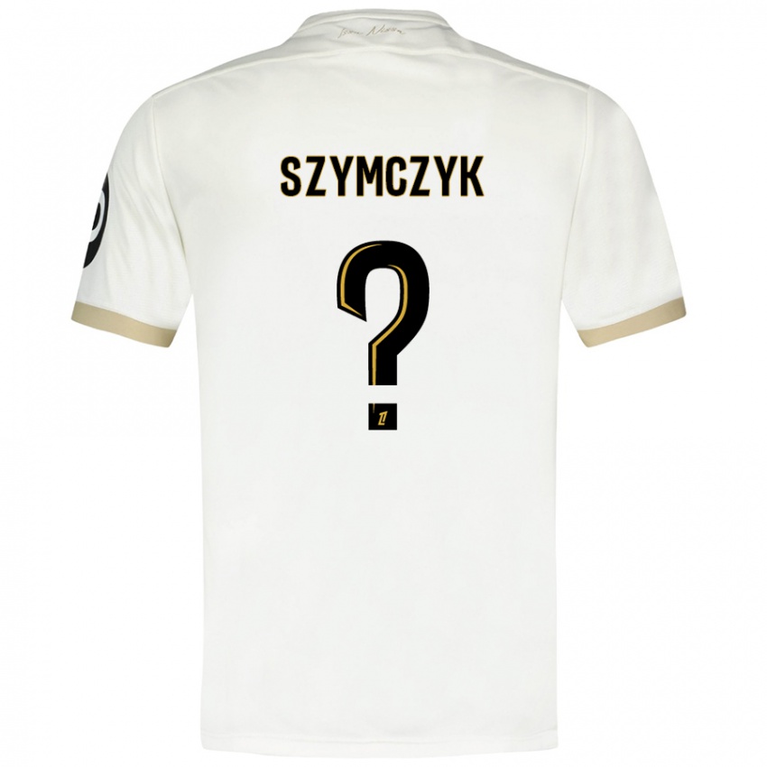 Kinder Kacper Szymczyk #0 Weißgold Auswärtstrikot Trikot 2024/25 T-Shirt