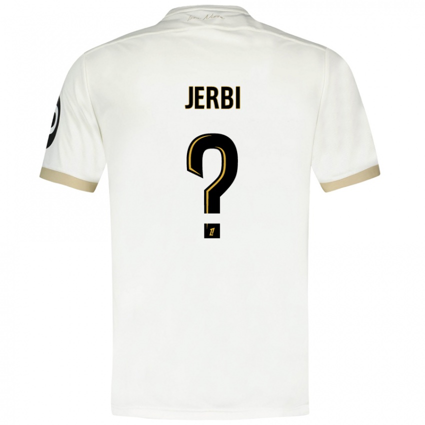 Kinder Rayan Jerbi #0 Weißgold Auswärtstrikot Trikot 2024/25 T-Shirt