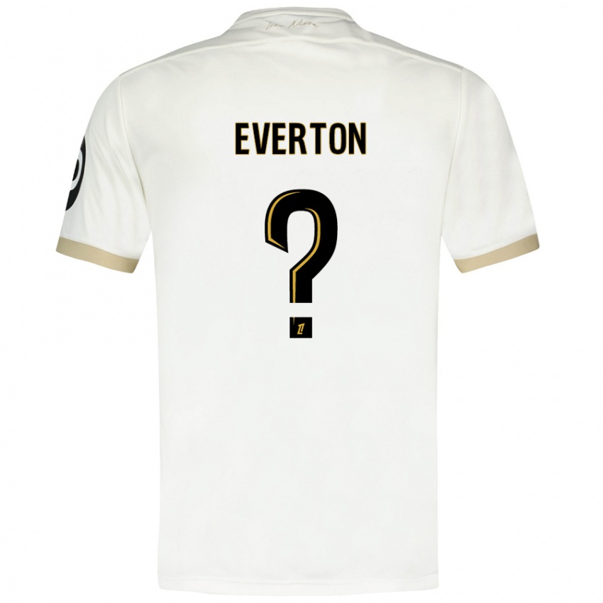 Kinder Everton #0 Weißgold Auswärtstrikot Trikot 2024/25 T-Shirt