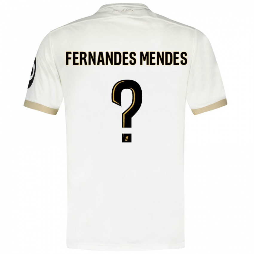 Kinder Mathis Fernandes Mendes #0 Weißgold Auswärtstrikot Trikot 2024/25 T-Shirt