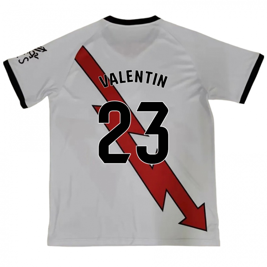 Kinder Óscar Valentín #23 Rot Auswärtstrikot Trikot 2024/25 T-Shirt